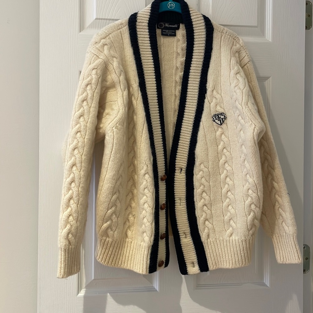 Wool sweater jacket